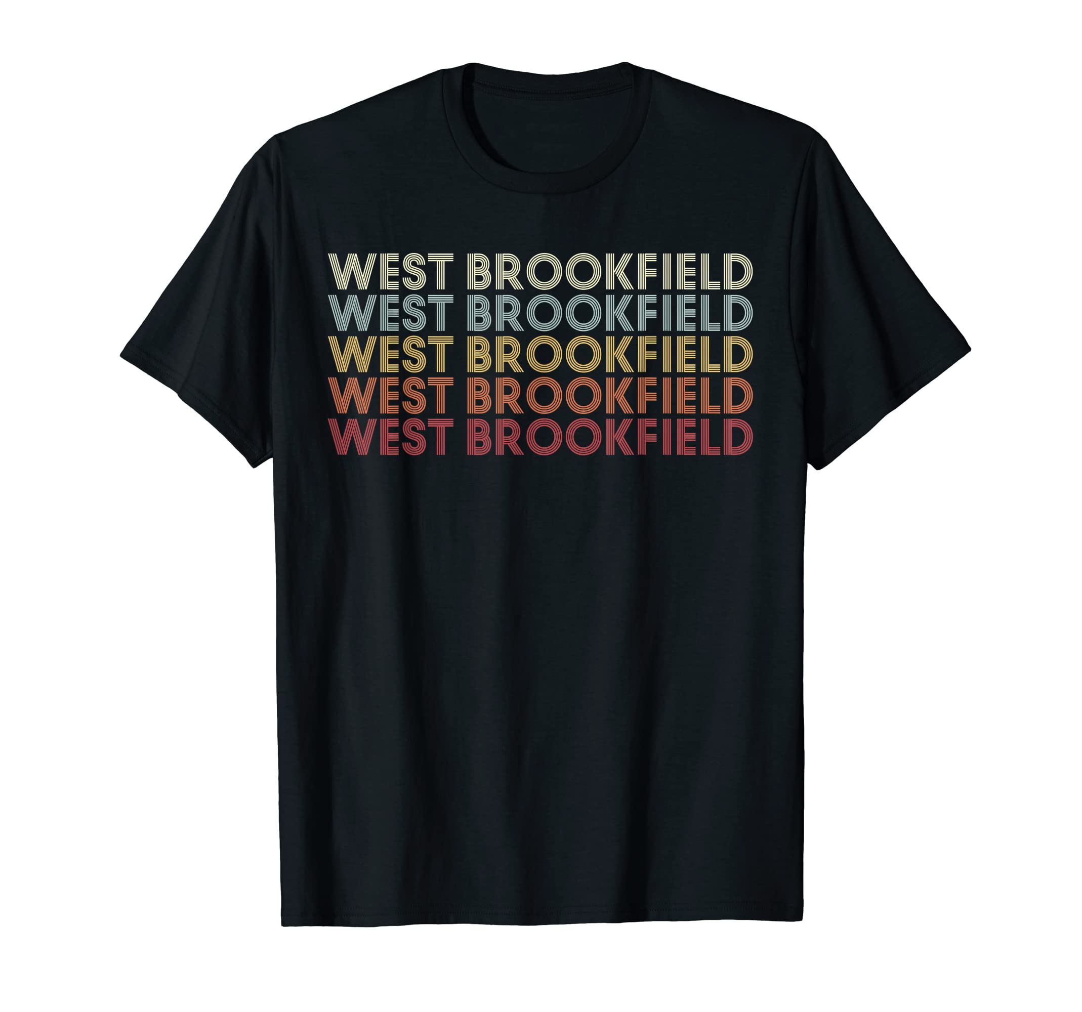 West Brookfield Massachusetts West T-Shirt - Aesthetic Graphic for Adults - T-Shirt, Sweatshirt, Hoodie