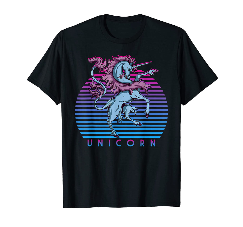 80S Magical Unicorn Synthwave Retrowave T-Shirt - Aesthetic Graphic Unisex - T-Shirt, Sweatshirt, Hoodie