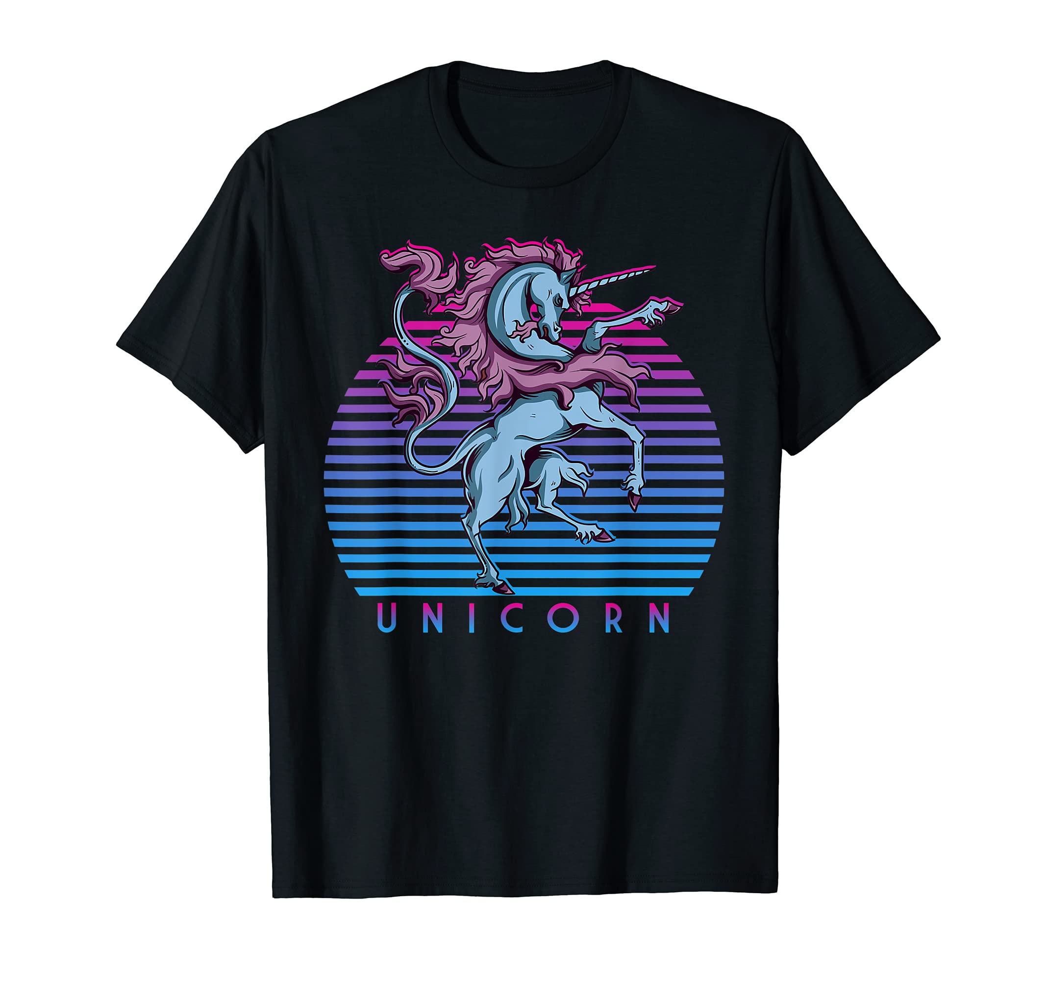 80S Magical Unicorn Synthwave Retrowave T-Shirt - Aesthetic Graphic Unisex - T-Shirt, Sweatshirt, Hoodie
