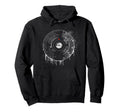 Turntable Vinyl Record Player Sketch Hoodie - Fun Novelty Design Men Women - T-Shirt, Sweatshirt, Hoodie