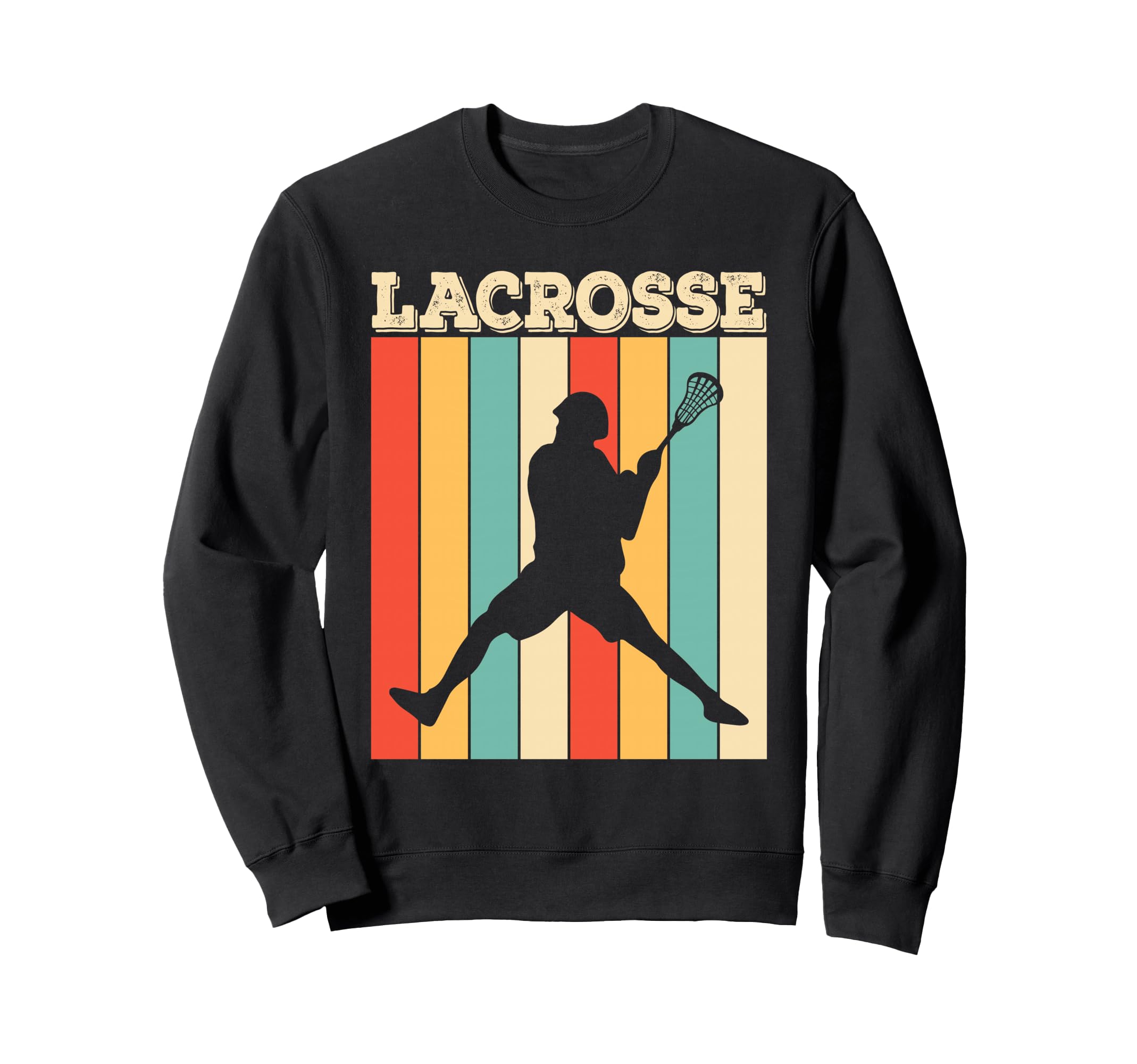 Lacrosse Player Silhouette Sport Sweatshirt - Novelty Apparel Men Women - T-Shirt, Sweatshirt, Hoodie