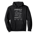Bonneville Salt Flats Motorcycle Hoodie - Fun Novelty Design for Adults - T-Shirt, Sweatshirt, Hoodie