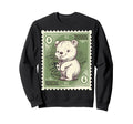 Bear Postage Stamp Animal Sweatshirt - Minimalist Print Unisex - T-Shirt, Sweatshirt, Hoodie