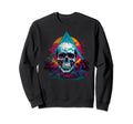Skull Vaporwave Retrowave Aesthetic Sweatshirt - Novelty Apparel Men Women - T-Shirt, Sweatshirt, Hoodie