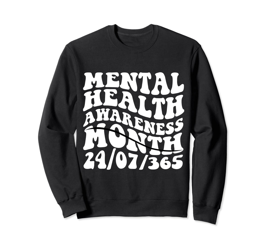 May We Wear Green Mental Health Sweatshirt - Custom Art Print Men Women - T-Shirt, Sweatshirt, Hoodie