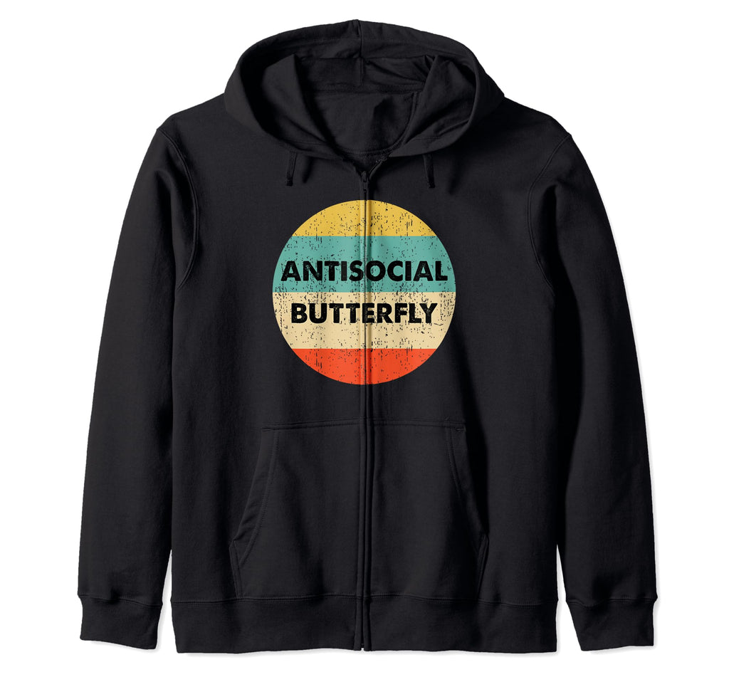 Antisocial Butterfly Funny Shirts Gifts T-Shirt - Unique Graphic for Adults - T-Shirt, Sweatshirt, Hoodie