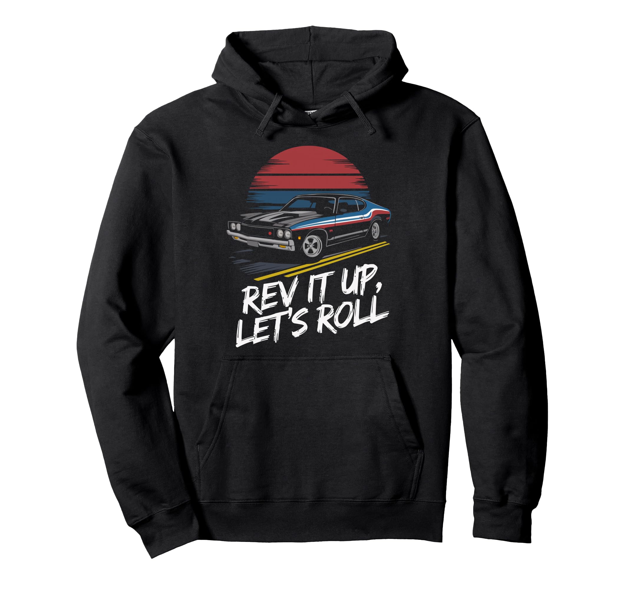 Muscle Car Lover Carguy Car Collector Hoodie - Custom Art Print Unisex - T-Shirt, Sweatshirt, Hoodie