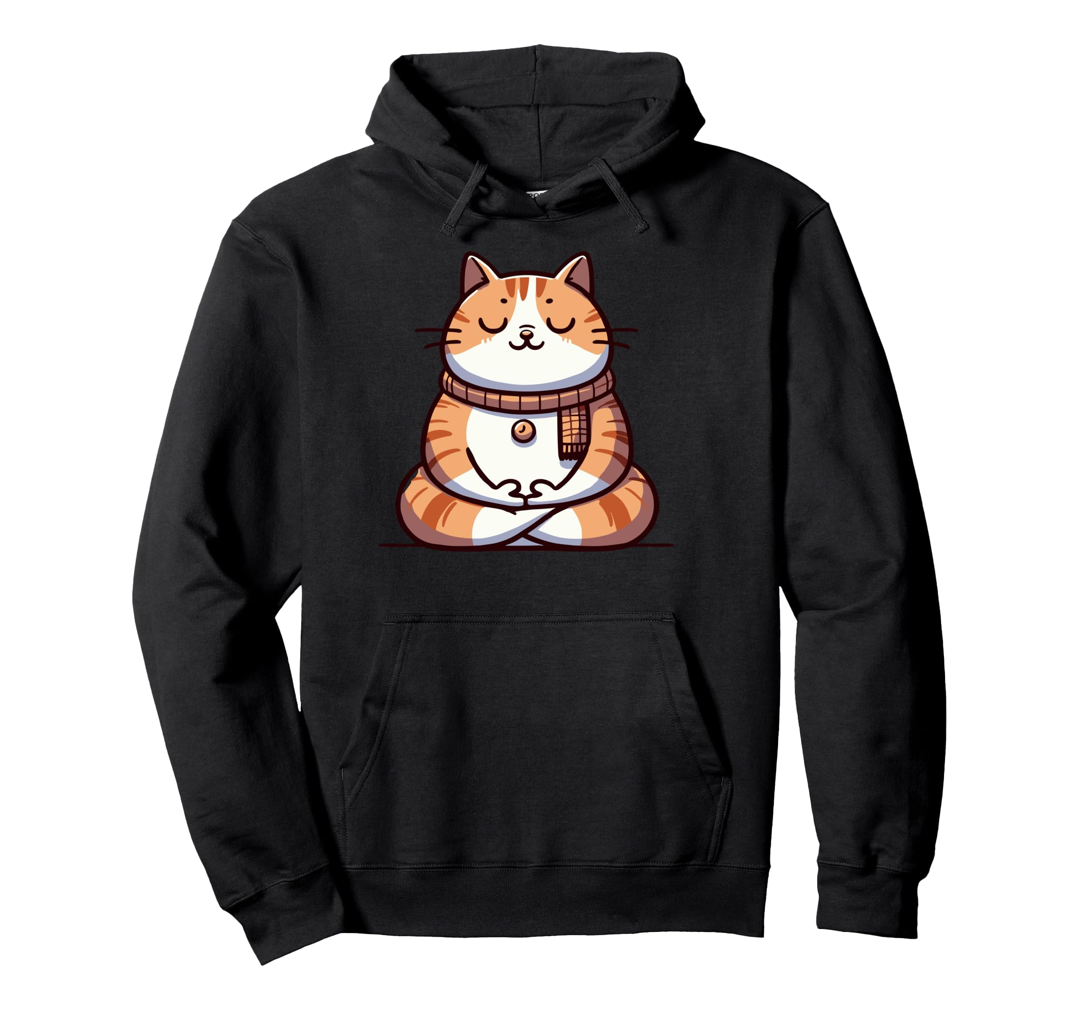Meditation Cat Yoga Pose Relaxing Hoodie - Casual Everyday Wear for Adults - T-Shirt, Sweatshirt, Hoodie