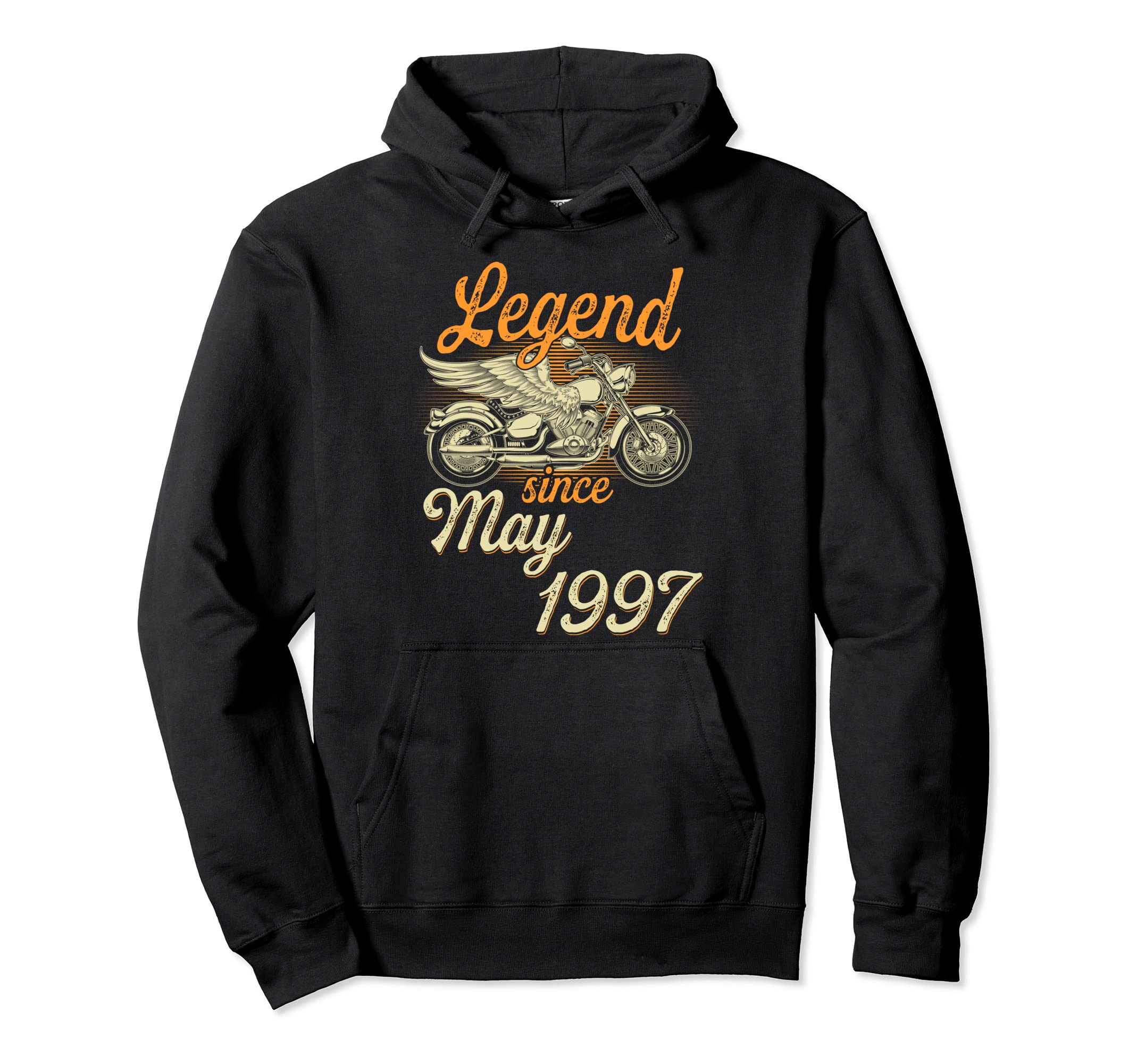 Legend Since May 1997 Age 25Th Birthday Hoodie - Graphic Print Men Women - T-Shirt, Sweatshirt, Hoodie