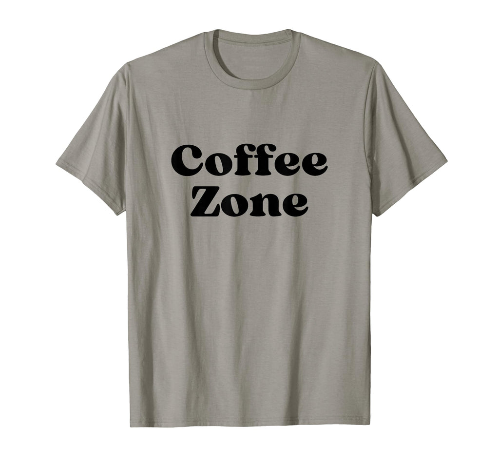 Coffee Zone Bold Black Text Typography T-Shirt - Minimalist Print Men Women - T-Shirt, Sweatshirt, Hoodie