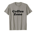 Coffee Zone Bold Black Text Typography T-Shirt - Minimalist Print Men Women - T-Shirt, Sweatshirt, Hoodie