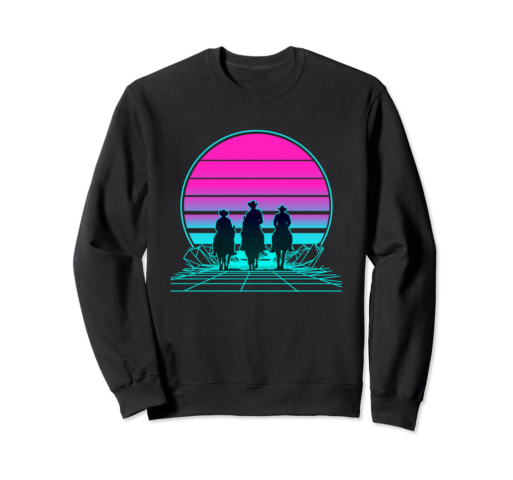 Sunset Cowboy Sweatshirt - Streetwear Style Unisex - T-Shirt, Sweatshirt, Hoodie