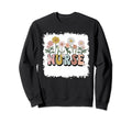 Groovy Nurse Typography Wild Sweatshirt - Trendy Graphic for Adults - T-Shirt, Sweatshirt, Hoodie