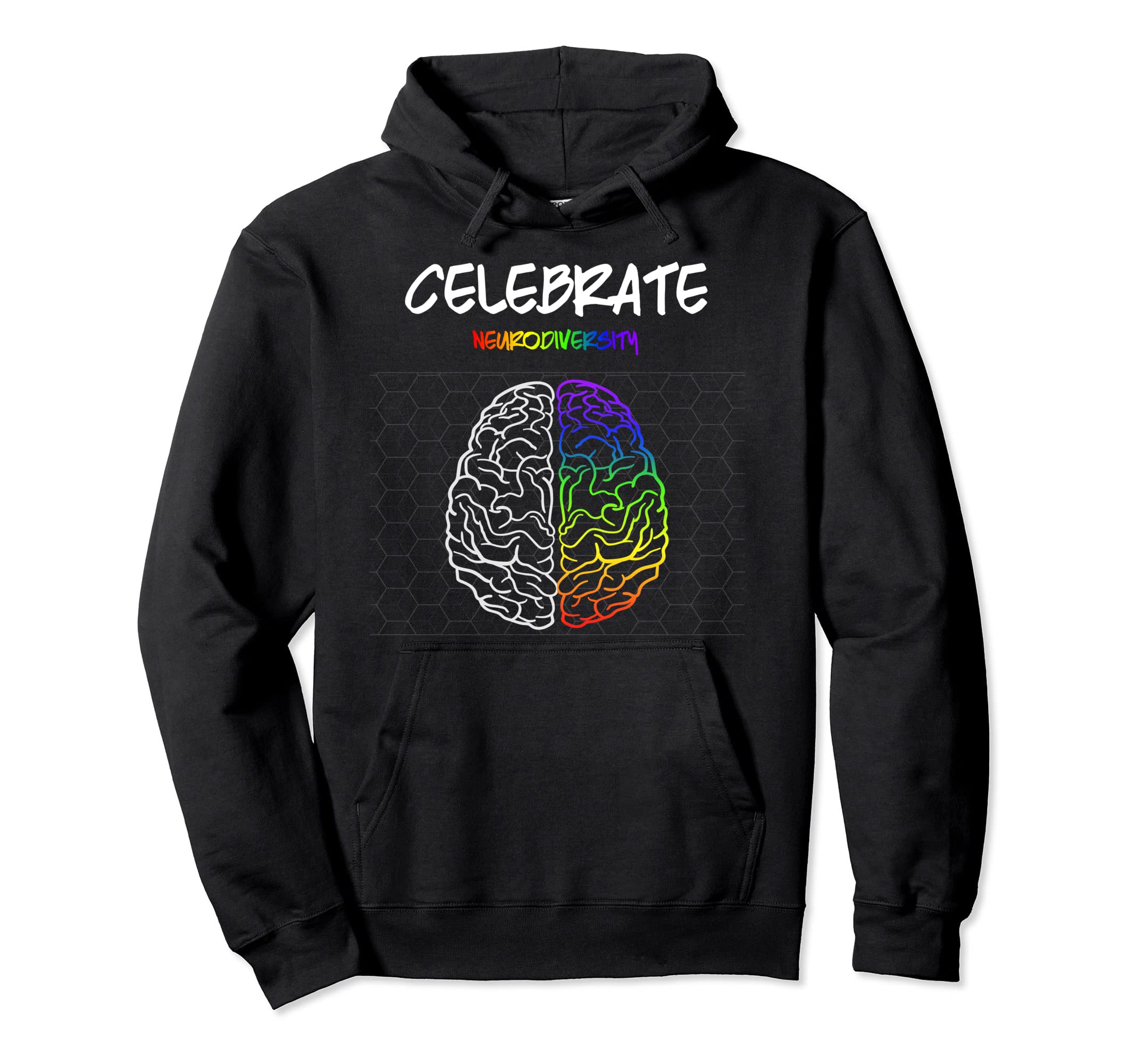 Embrace Neurodiversity Autism Adhd Asd Hoodie - Fun Novelty Design Unisex - T-Shirt, Sweatshirt, Hoodie