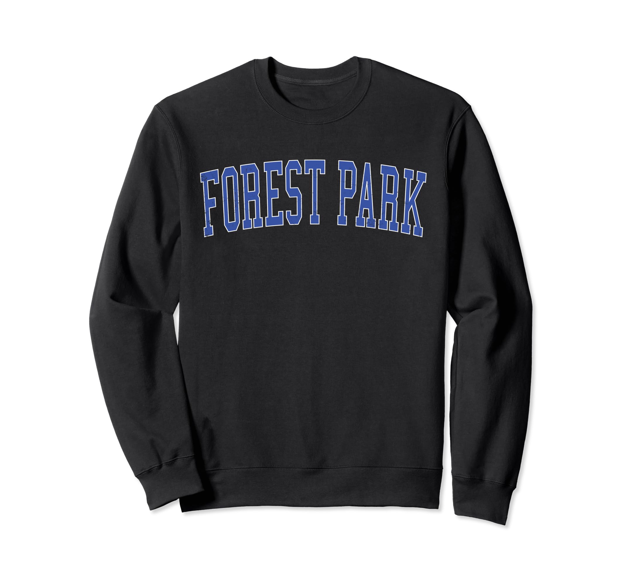 Forest Park Ga Distressed Blue Sweatshirt - Minimalist Print Men Women - T-Shirt, Sweatshirt, Hoodie