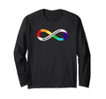 Neurodivergent Rainbow Infinity T-Shirt - Streetwear Style Men Women - T-Shirt, Sweatshirt, Hoodie
