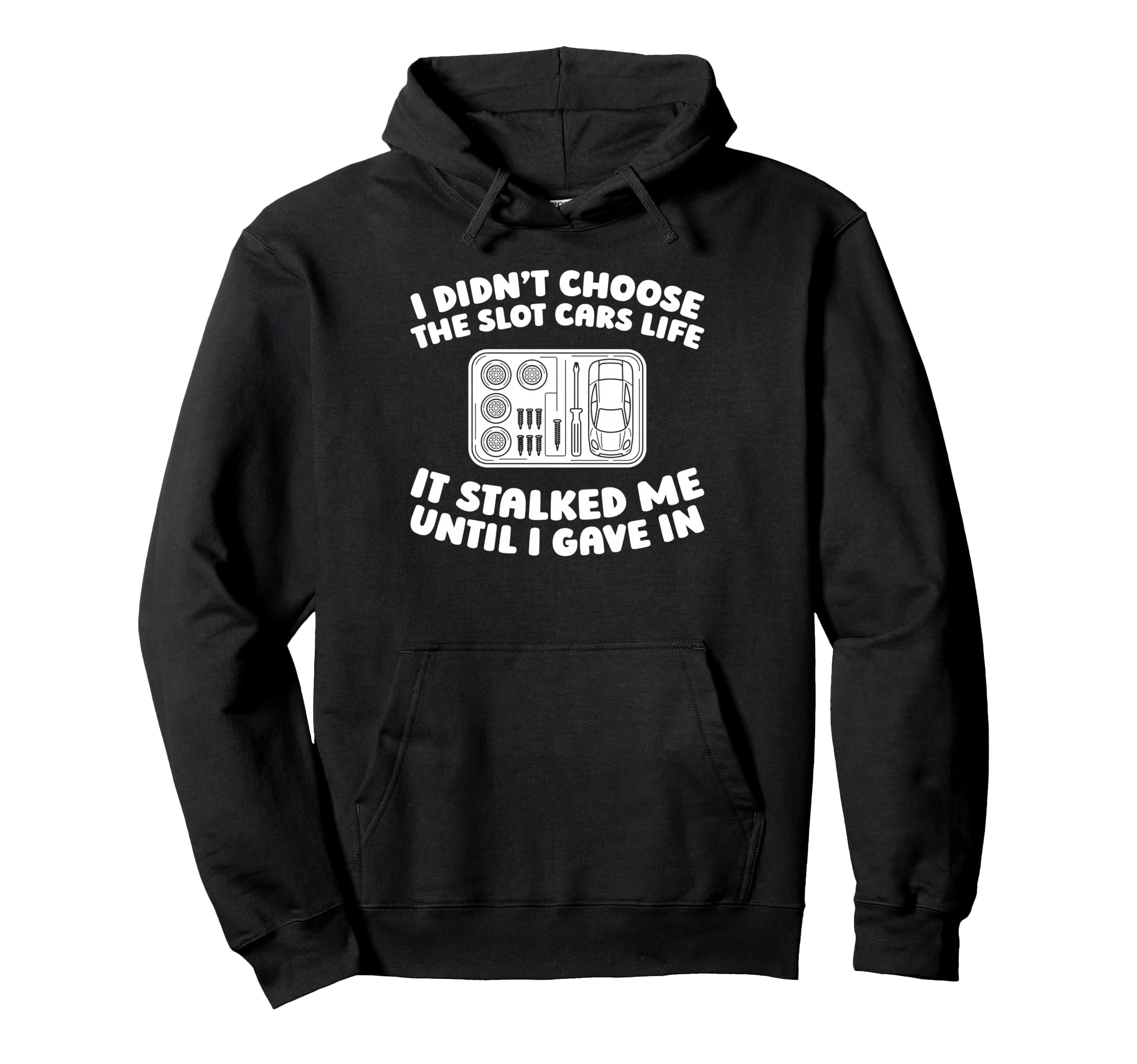 Slot Cars Track Hobby Miniature Slot Hoodie - Custom Art Print for Adults - T-Shirt, Sweatshirt, Hoodie