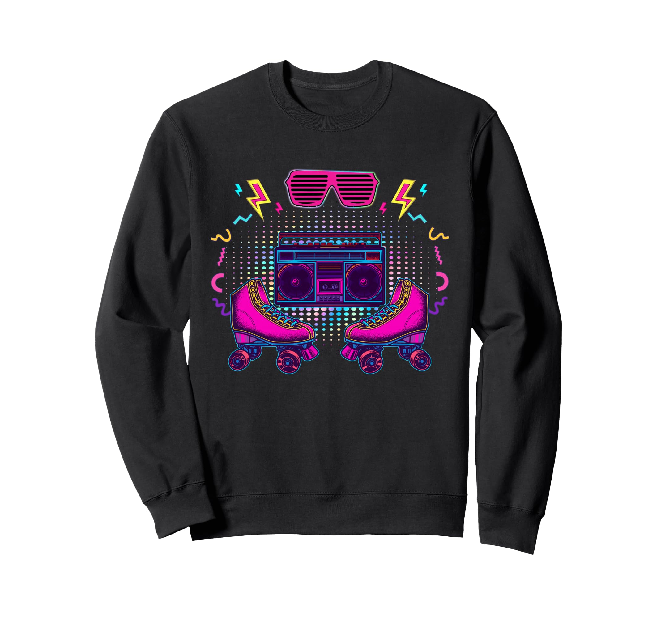 Rollerskates Funny 80S Roller Disco Sweatshirt - Graphic Print Unisex - T-Shirt, Sweatshirt, Hoodie
