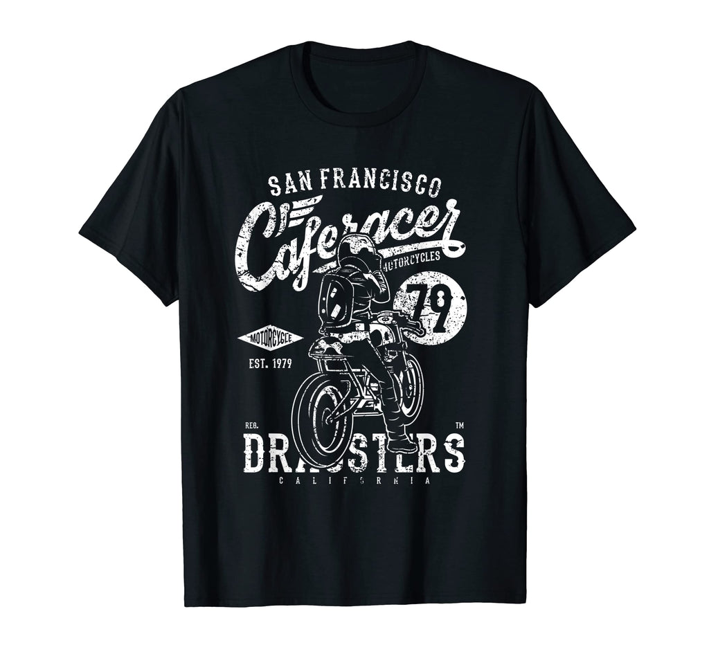 Cafe Racer Motorcycle Biker T-Shirt - Unique Graphic Unisex - T-Shirt, Sweatshirt, Hoodie