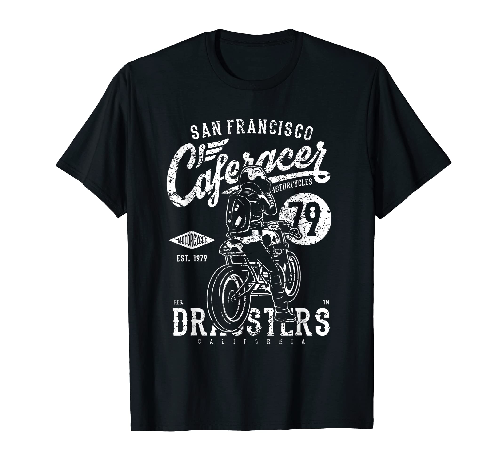 Cafe Racer Motorcycle Biker T-Shirt - Unique Graphic Unisex - T-Shirt, Sweatshirt, Hoodie