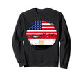 Egyptians American Flag Roots Egypt Sweatshirt - Aesthetic Graphic Unisex - T-Shirt, Sweatshirt, Hoodie