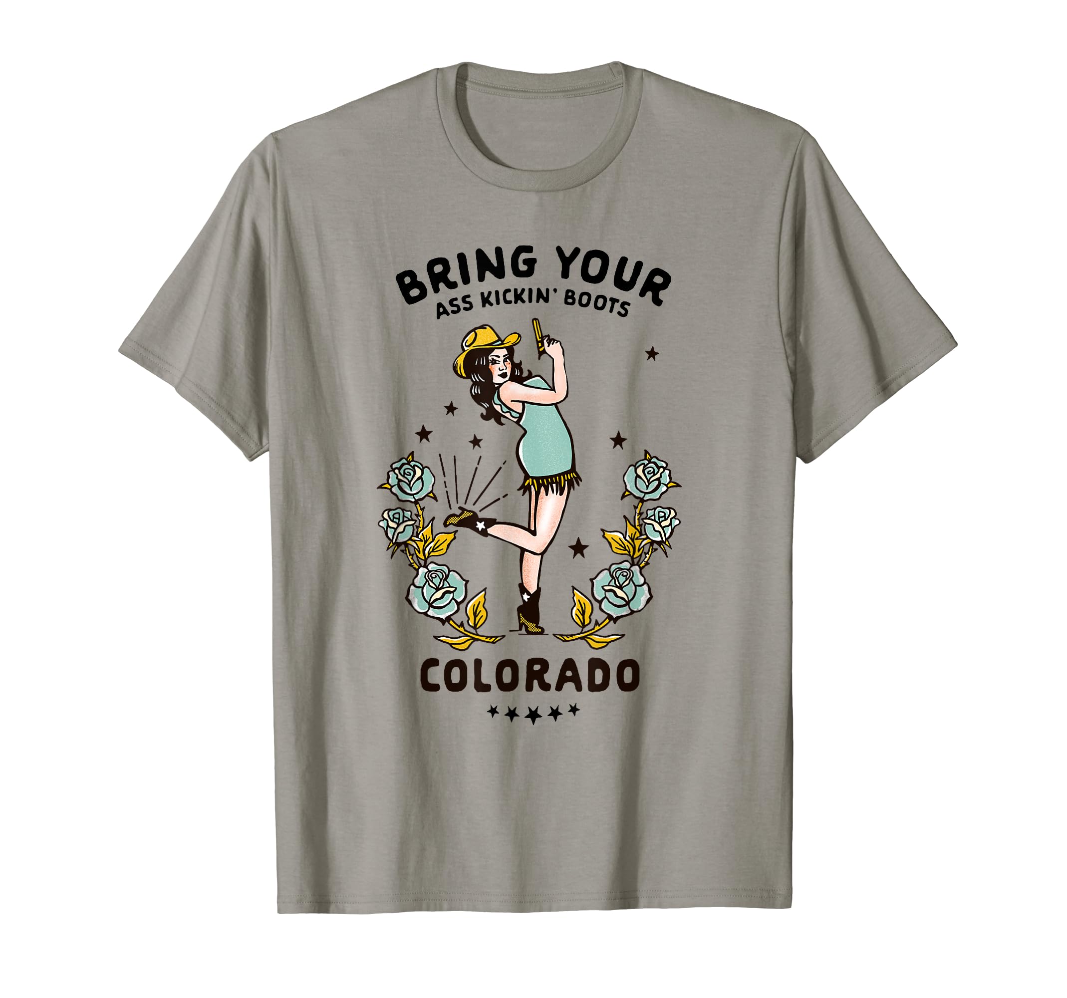 Colorado Western Cowgirl Wild West T-Shirt - Custom Art Print Unisex - T-Shirt, Sweatshirt, Hoodie