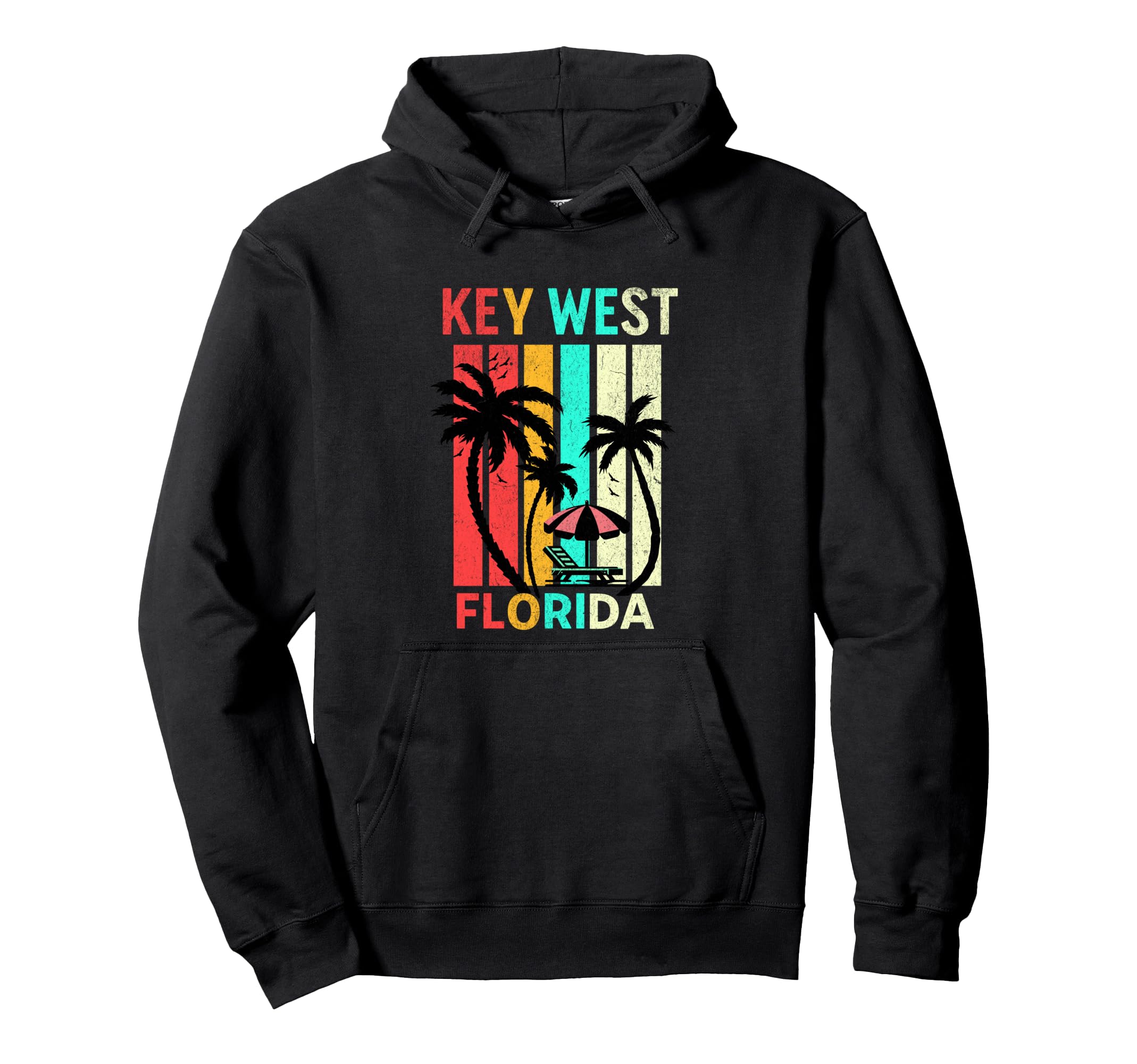 Key West Florida Beach Sunset Vacation Hoodie - Unique Graphic for Adults - T-Shirt, Sweatshirt, Hoodie