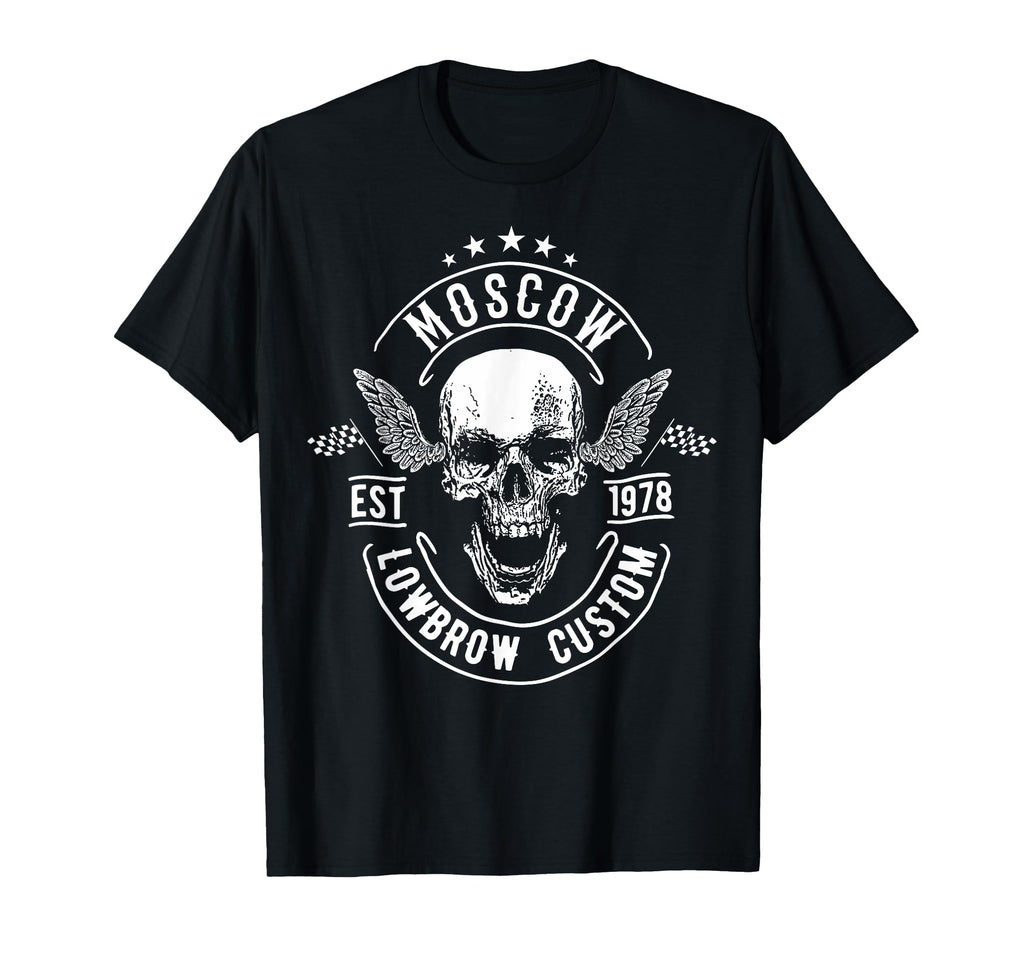 Motorcycle Rebel American Moscow T-Shirt - Casual Everyday Wear Unisex - T-Shirt, Sweatshirt, Hoodie