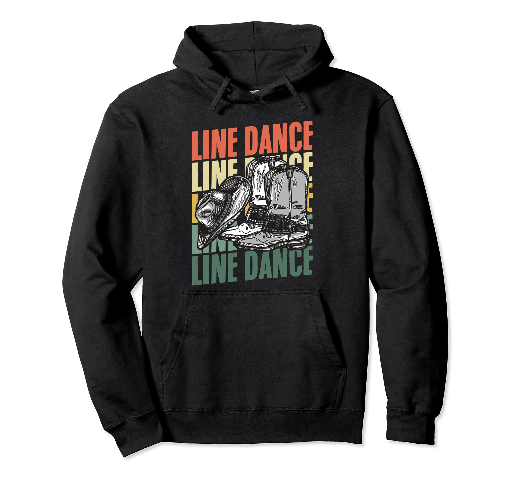 Line Dance Line Dancer Country Hoodie - Fun Novelty Design Men Women - T-Shirt, Sweatshirt, Hoodie