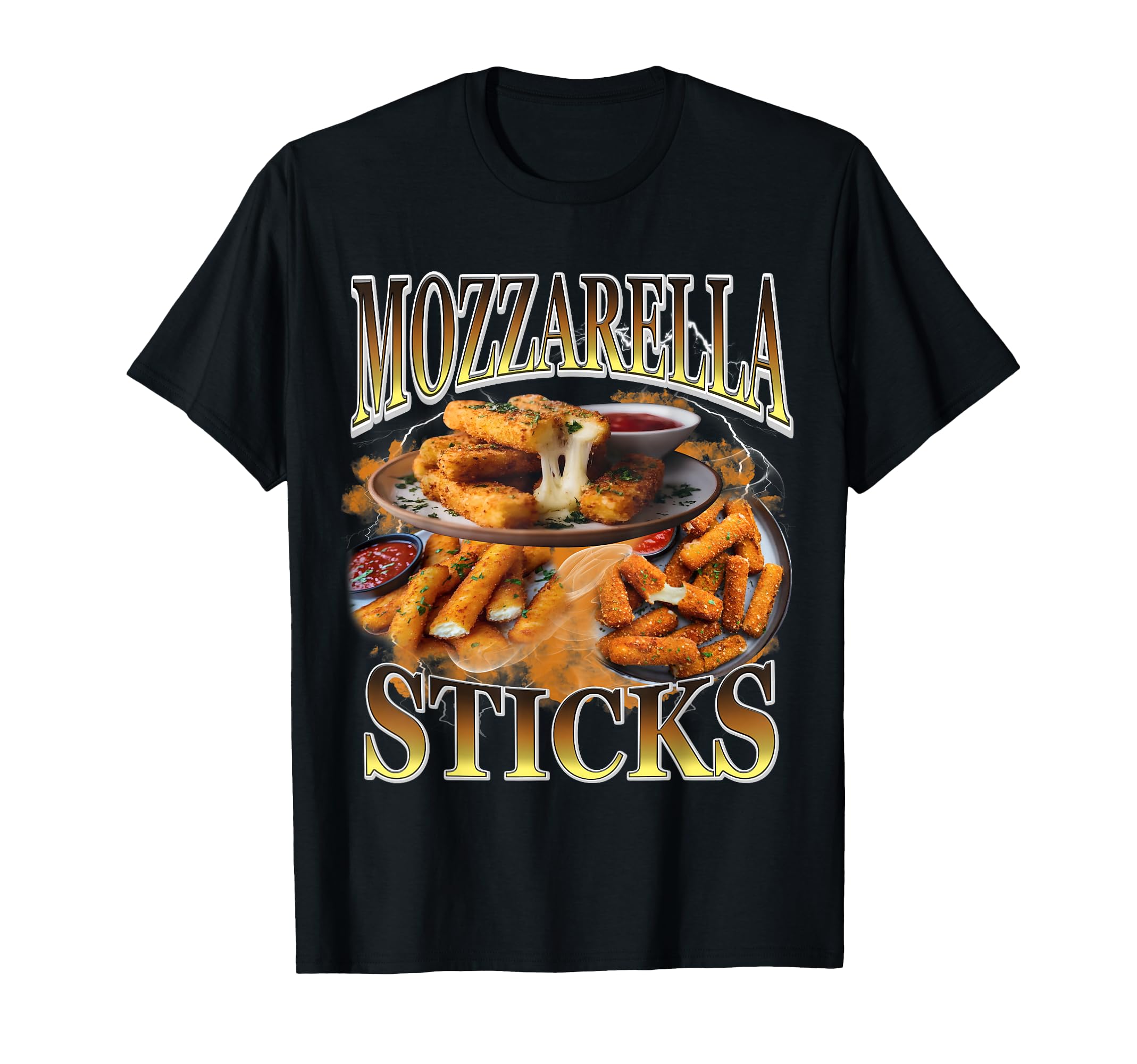 Mozzarella Cheese Sticks Bootleg Rap T-Shirt - Novelty Apparel for Adults - T-Shirt, Sweatshirt, Hoodie