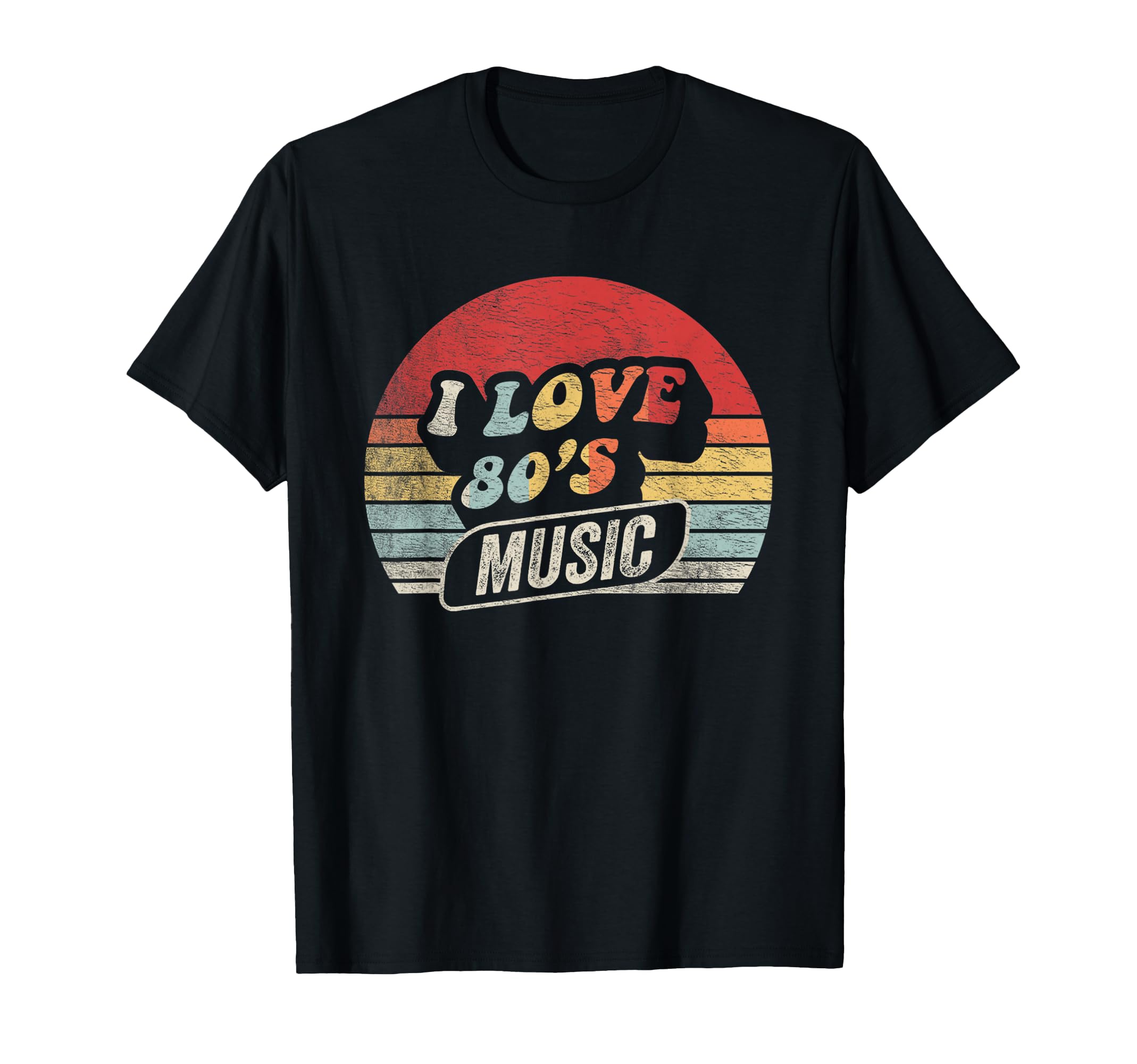80S Music I Love 80S Music 80S Bands T-Shirt - Minimalist Print Unisex - T-Shirt, Sweatshirt, Hoodie