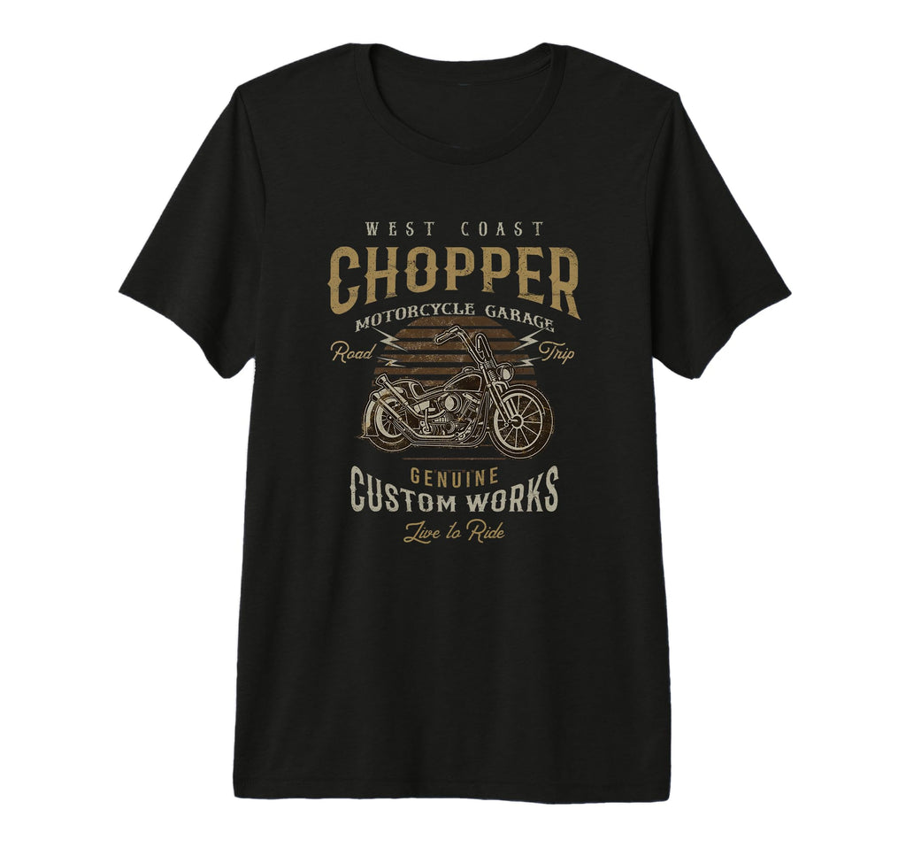 West Coast Chopper Garage Motorcycle T-Shirt - Aesthetic Graphic Men Women - T-Shirt, Sweatshirt, Hoodie