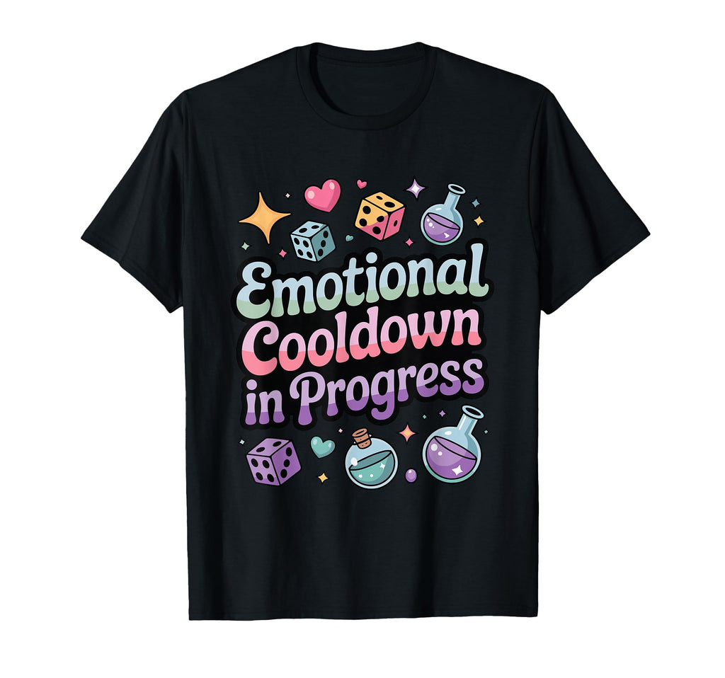 Emotional Cooldown Progress Funny T-Shirt - Minimalist Print for Adults - T-Shirt, Sweatshirt, Hoodie