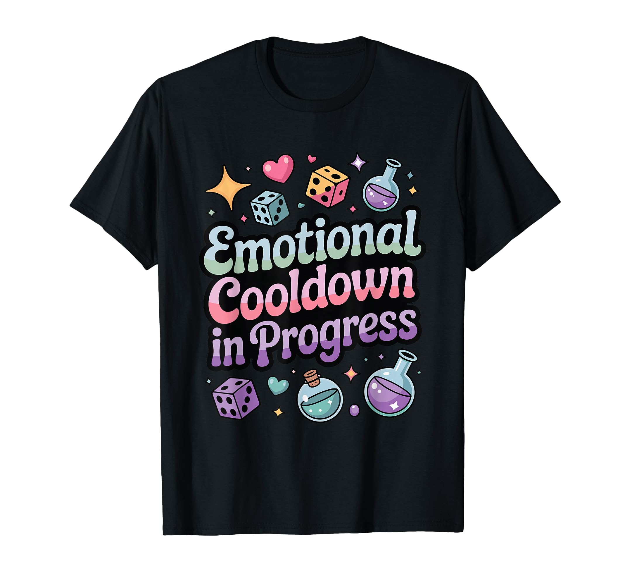 Emotional Cooldown Progress Funny T-Shirt - Minimalist Print for Adults - T-Shirt, Sweatshirt, Hoodie
