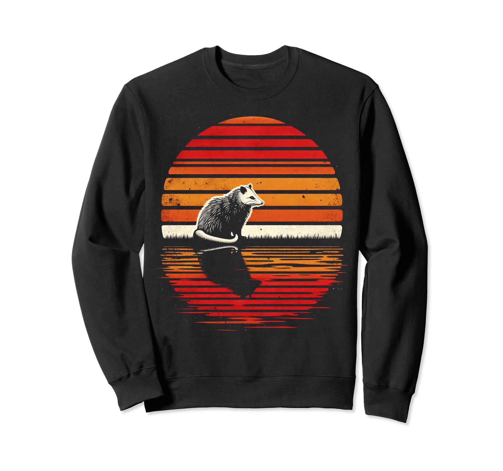 Opossum Sunset Safari 70S Sweatshirt - Novelty Apparel for Adults - T-Shirt, Sweatshirt, Hoodie