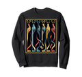 Mid Century Long Neck Cats 50S 60S Sweatshirt - Aesthetic Graphic Unisex - T-Shirt, Sweatshirt, Hoodie