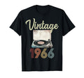 1966 Vinyl Record Player 58Th Birthday Bday T-Shirt - Unique Graphic Unisex - T-Shirt, Sweatshirt, Hoodie