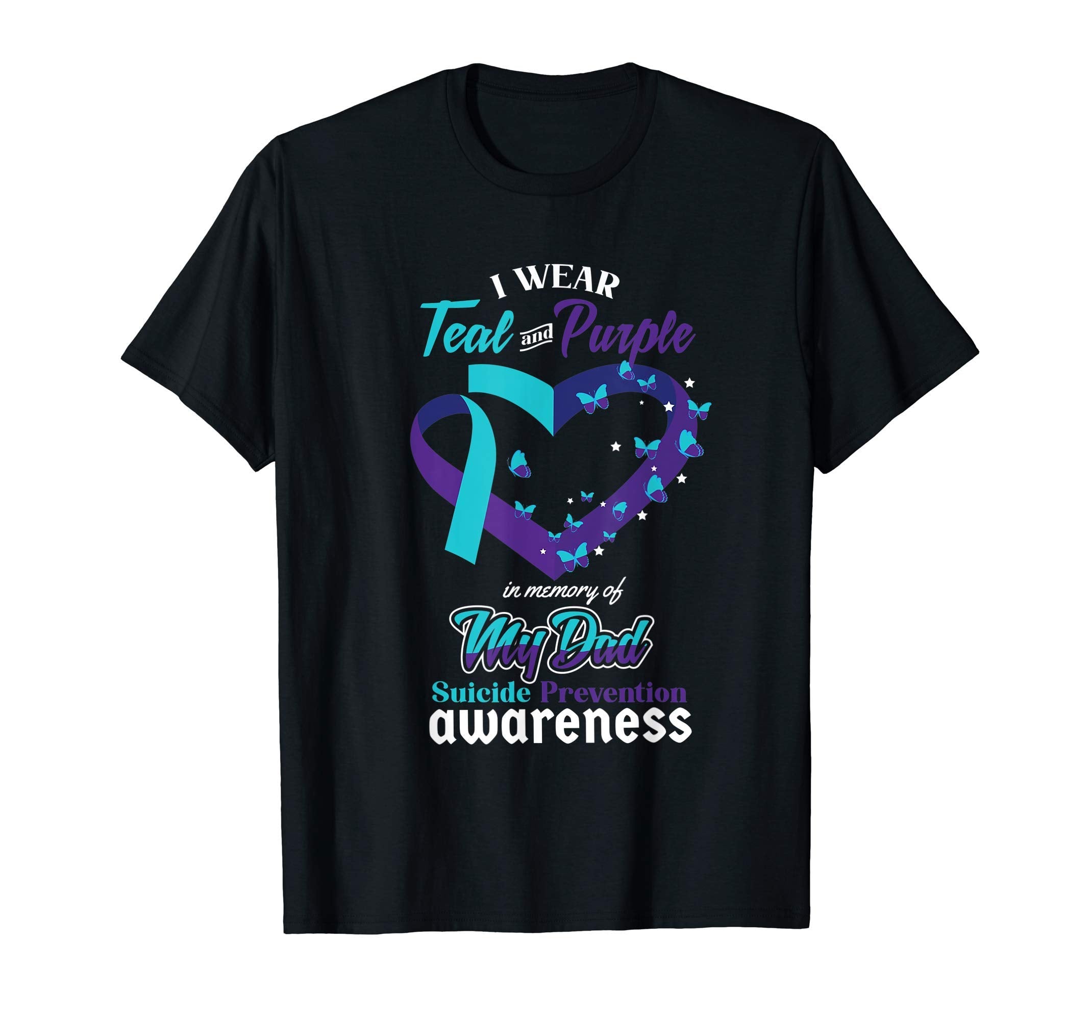 Wear Teal Purple Dad Suicide T-Shirt - Aesthetic Graphic Men Women - T-Shirt, Sweatshirt, Hoodie