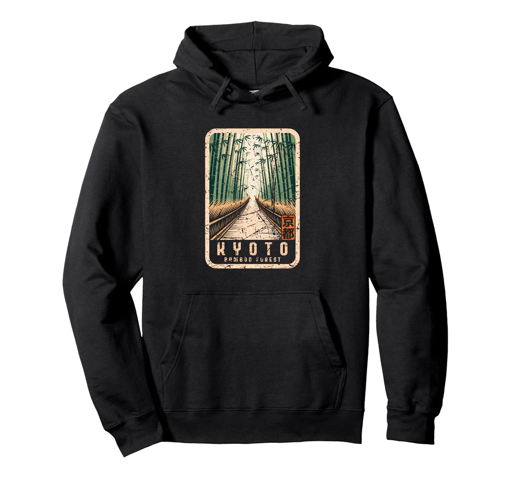 Kyoto Bamboo Grove Arashiyama Hoodie - Custom Art Print for Adults - T-Shirt, Sweatshirt, Hoodie