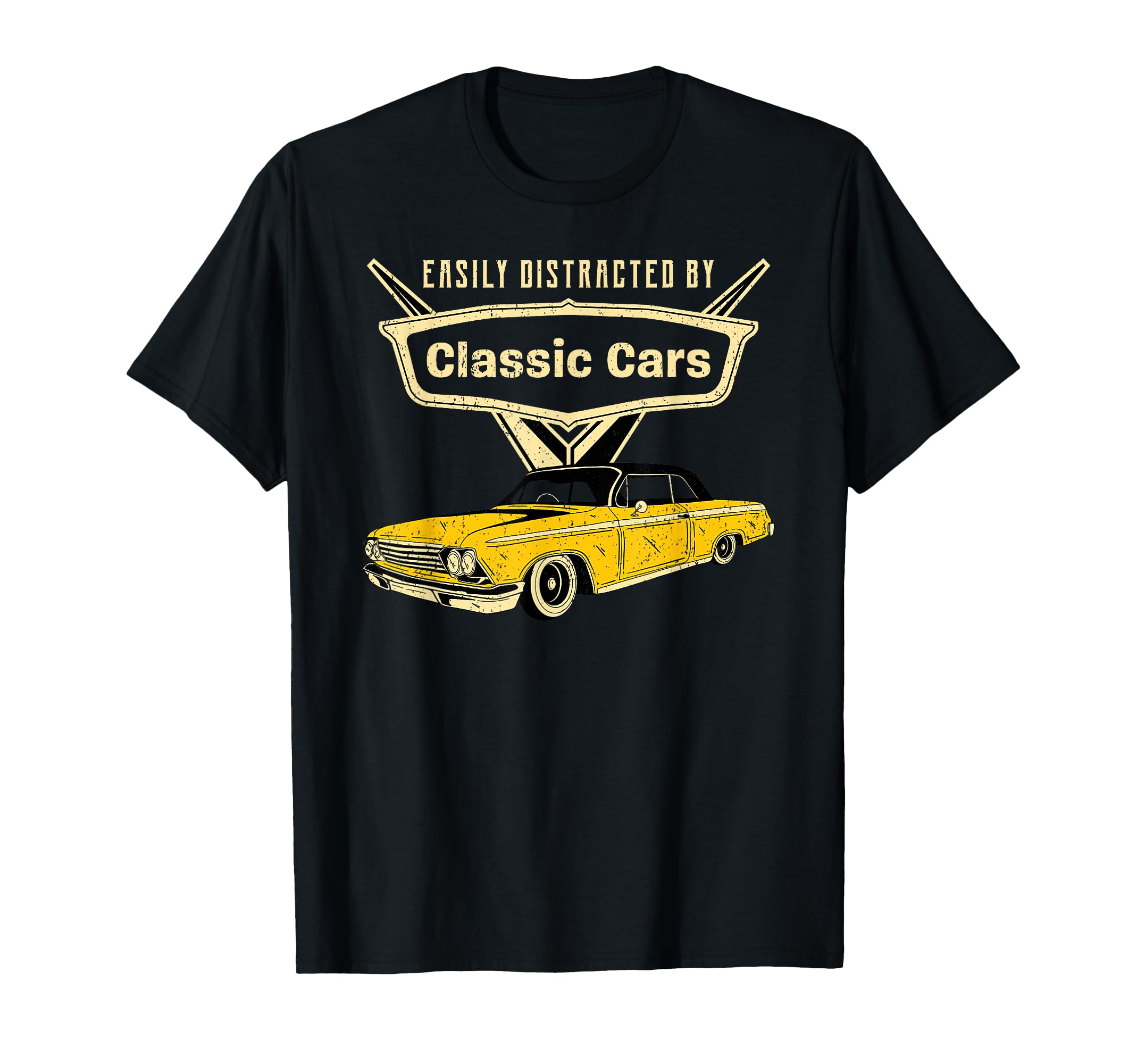Easily Distracted Cars T-Shirt - Fun Novelty Design Unisex - T-Shirt, Sweatshirt, Hoodie