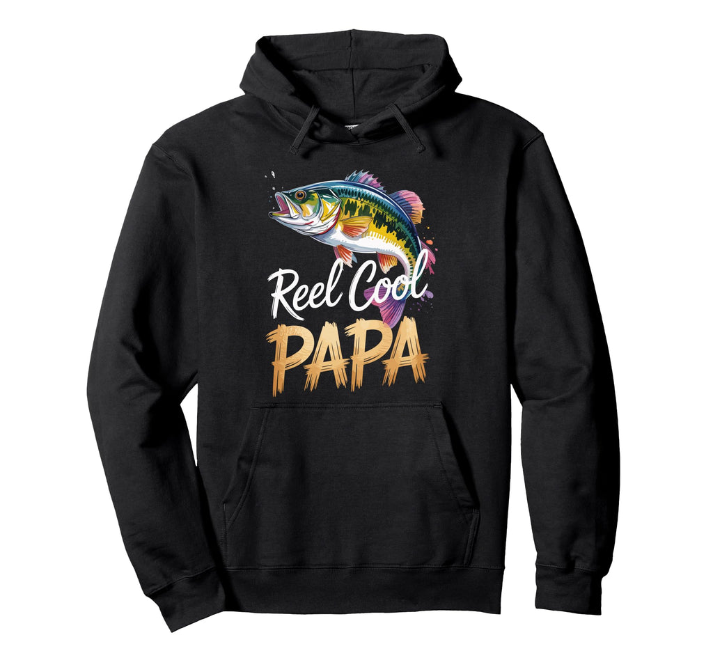 Reel Papa Fishing Lover Grandpa Funny Hoodie - Trendy Graphic Men Women - T-Shirt, Sweatshirt, Hoodie