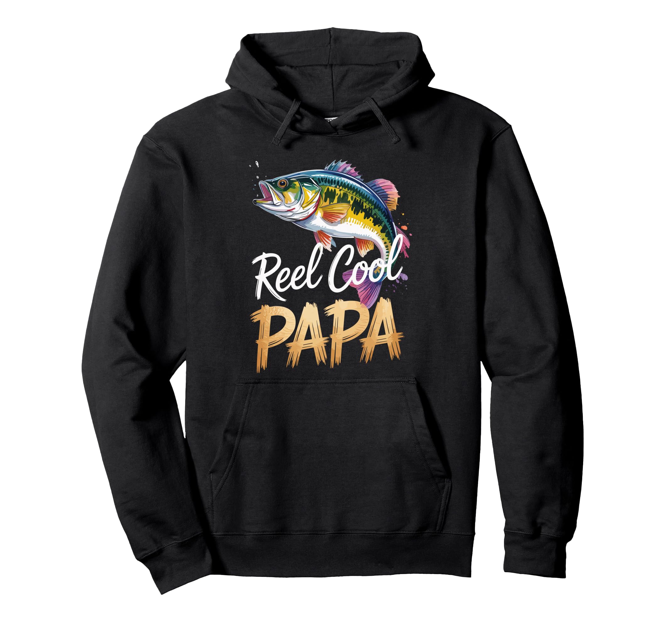 Reel Papa Fishing Lover Grandpa Funny Hoodie - Trendy Graphic Men Women - T-Shirt, Sweatshirt, Hoodie