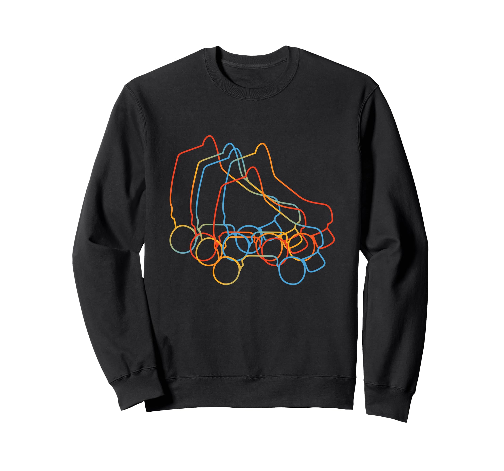 Roller Skates Roller Skating Sweatshirt - Trendy Graphic for Adults - T-Shirt, Sweatshirt, Hoodie