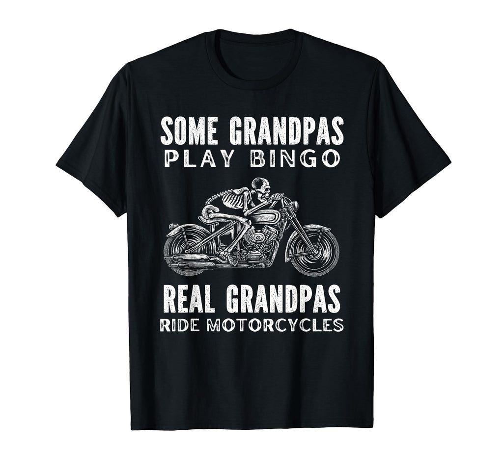 Real Grandpas Ride Motorcycles Motorcycle T-Shirt - Graphic Print Unisex - T-Shirt, Sweatshirt, Hoodie