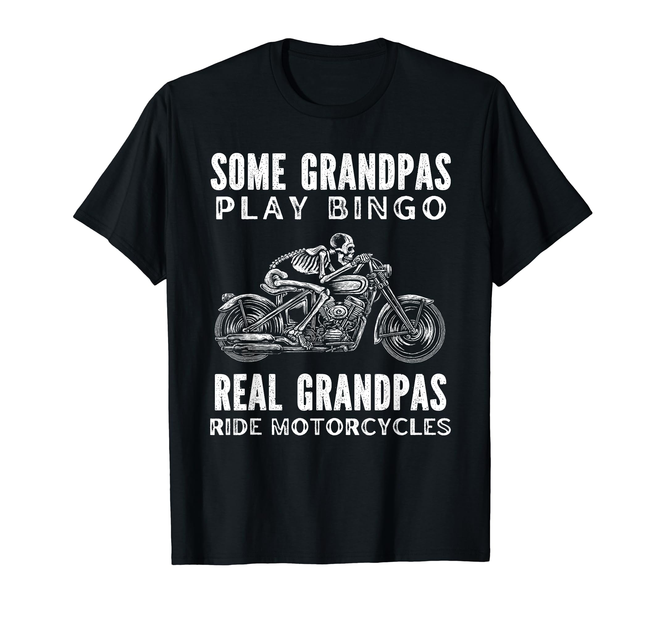 Real Grandpas Ride Motorcycles Motorcycle T-Shirt - Graphic Print Unisex - T-Shirt, Sweatshirt, Hoodie