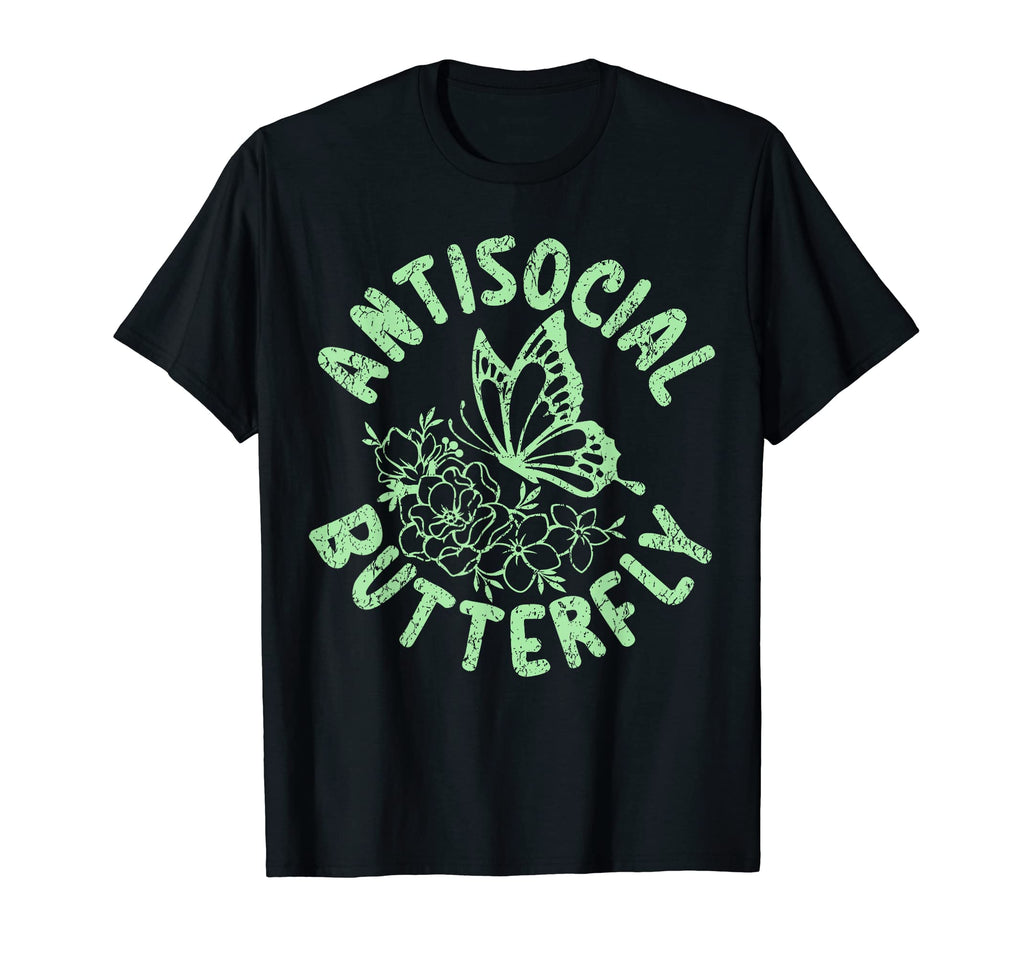 Insect Antisocial Butterfly Entomology T-Shirt - Graphic Print for Adults - T-Shirt, Sweatshirt, Hoodie