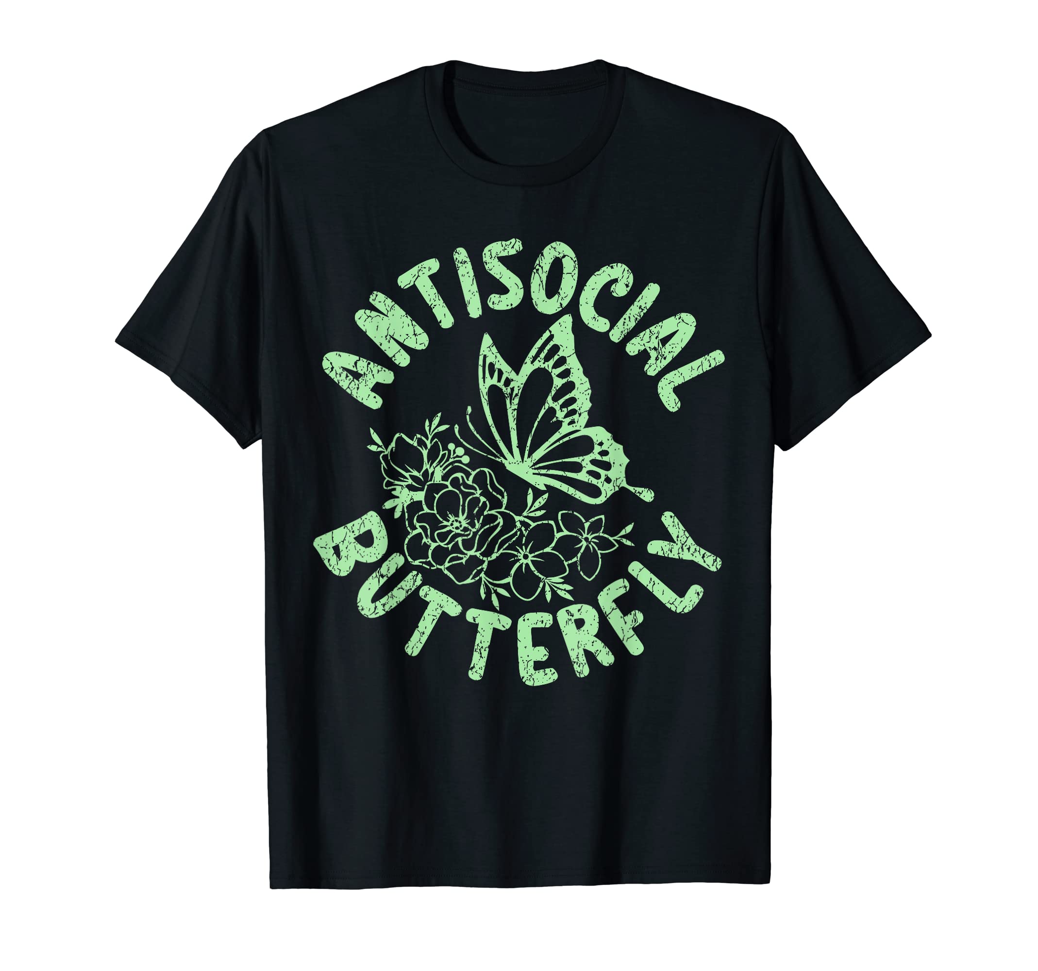 Insect Antisocial Butterfly Entomology T-Shirt - Graphic Print for Adults - T-Shirt, Sweatshirt, Hoodie