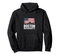 Boston Massachusetts Coastal Skyline Hoodie - Custom Art Print for Adults - T-Shirt, Sweatshirt, Hoodie