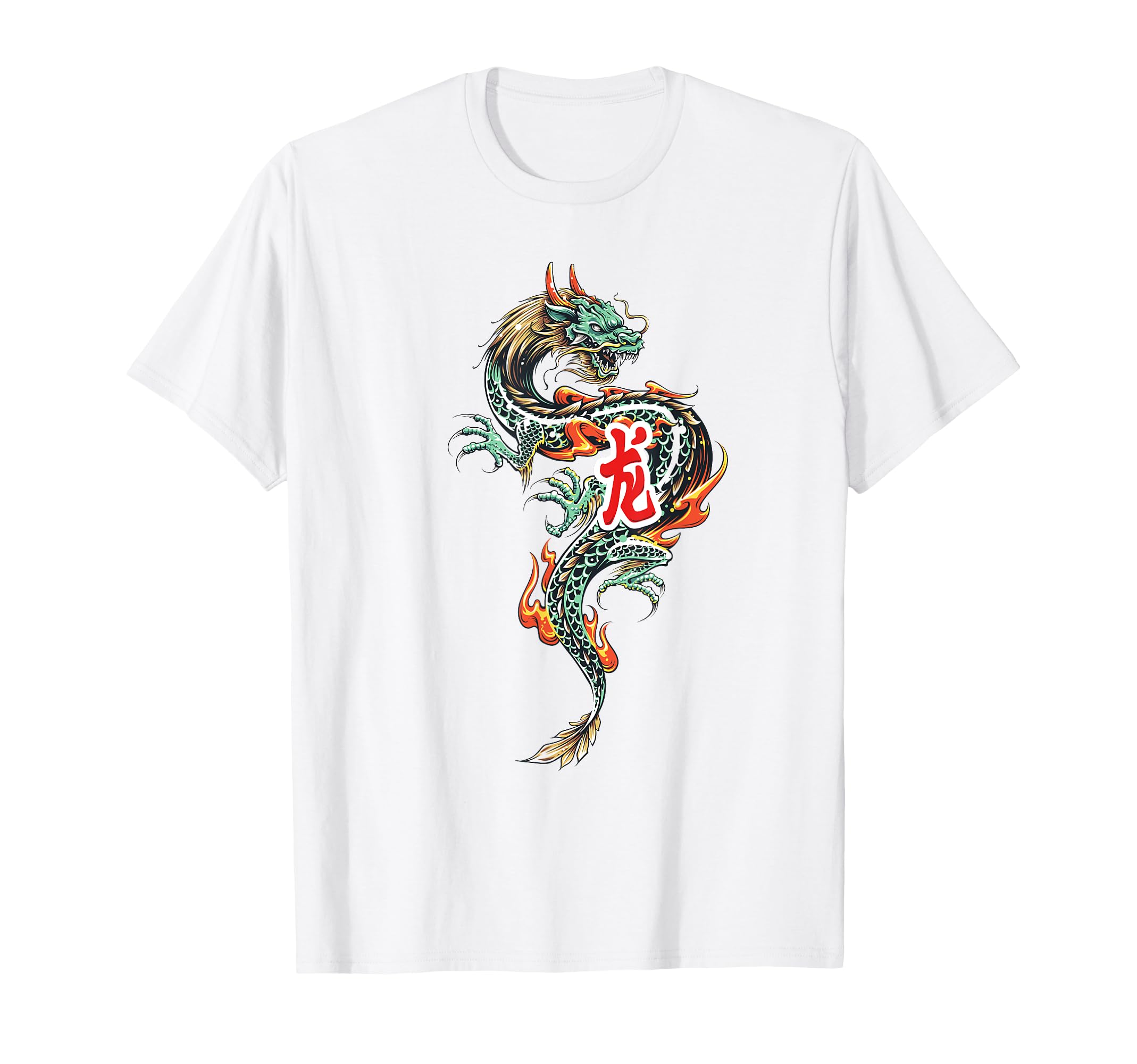 Tokyo Dragon Asian Neon 80S Japanese T-Shirt - Graphic Print for Adults - T-Shirt, Sweatshirt, Hoodie