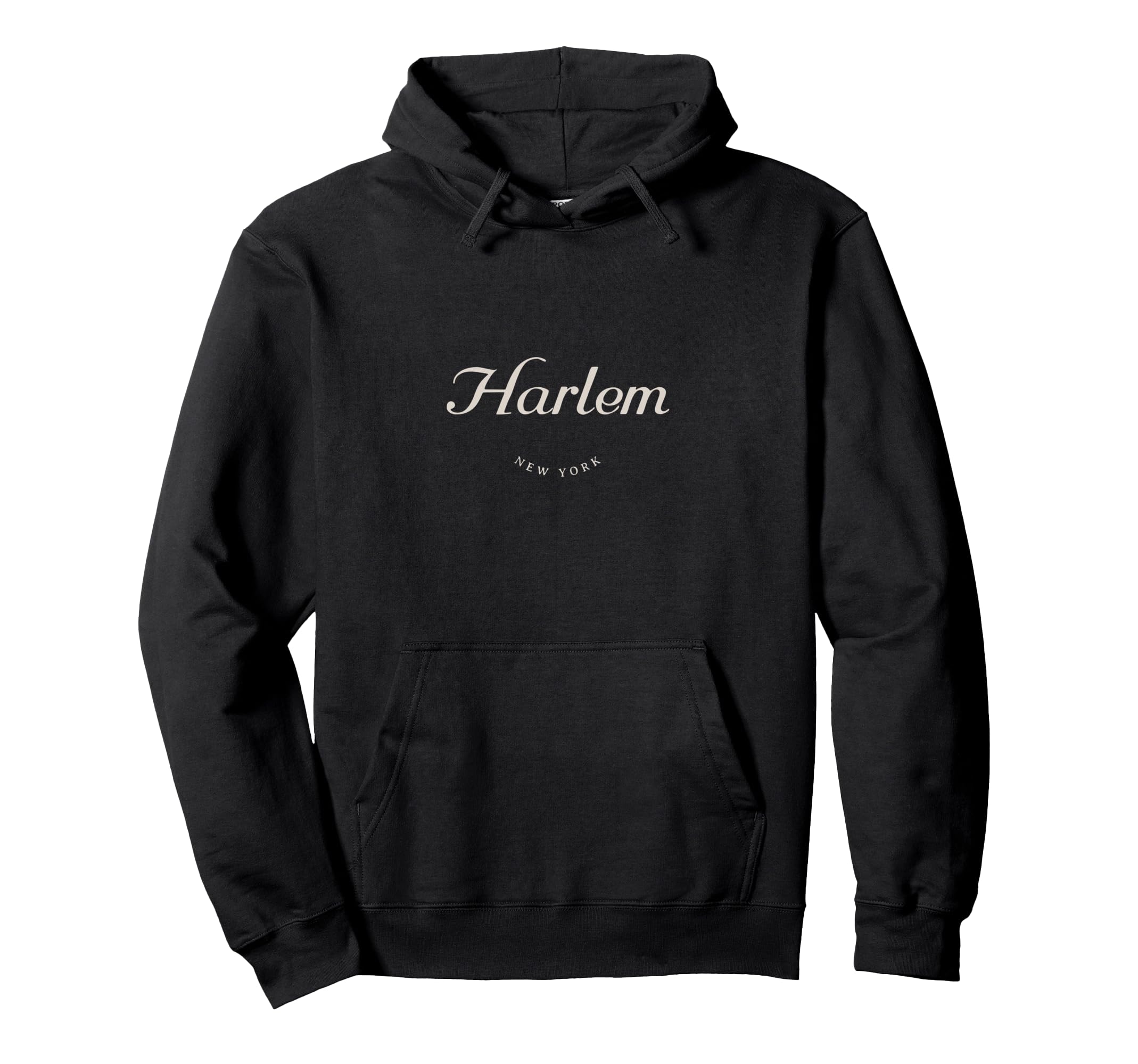 Harlem New York Typography Hoodie - Minimalist Print Unisex - T-Shirt, Sweatshirt, Hoodie